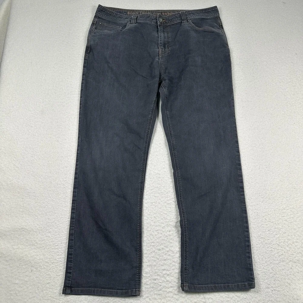 Prana‎ Bridger Jeans Mens 38x29 Slim Fit Straight Stretch Outdoors Hiking Gray